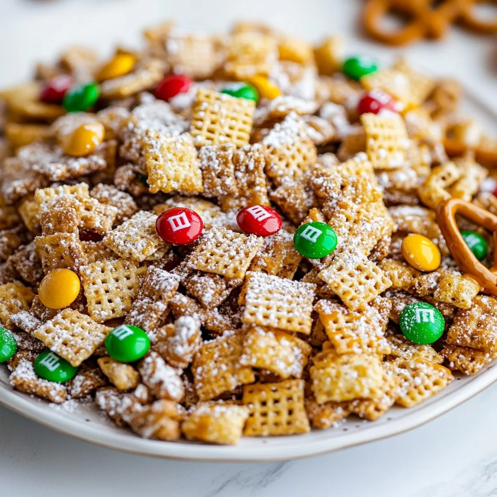 Holiday Puppy Chow Chex Mix Tasty and Simple Recipe