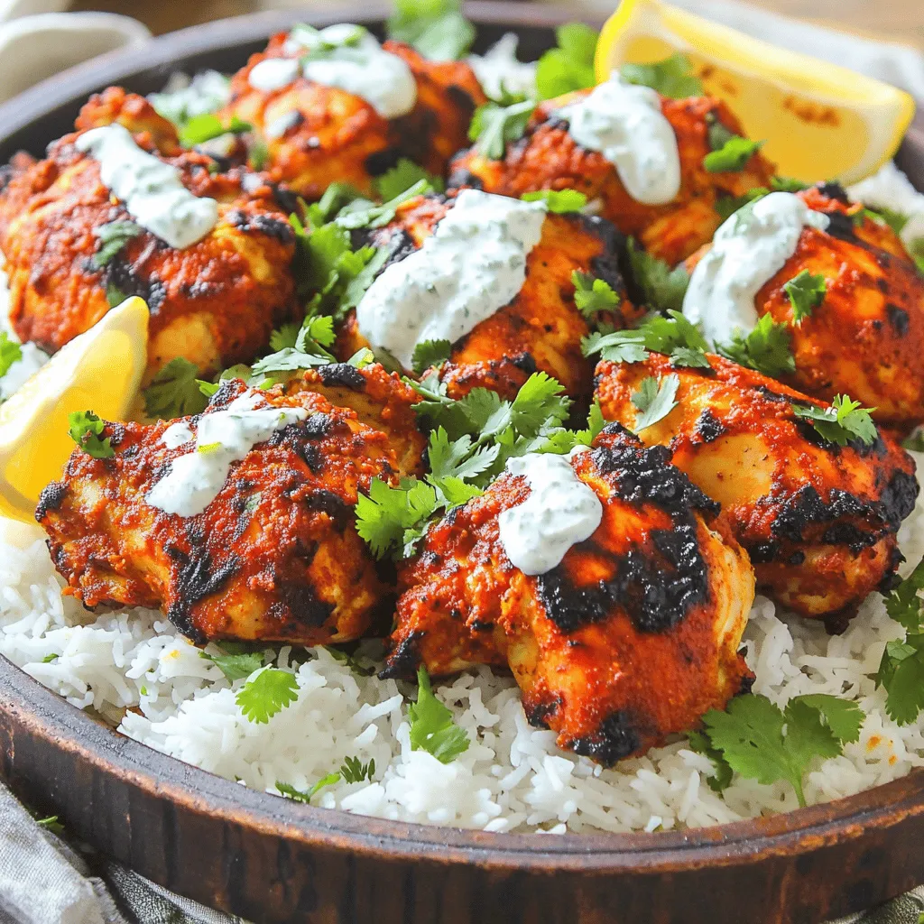 Tandoori Chicken Over Rice Flavorful and Simple Meal