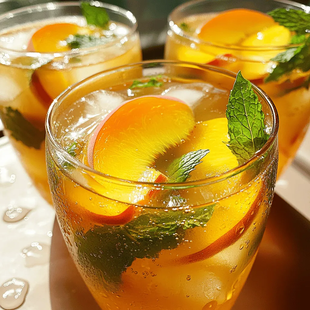 Peach Ginger Sunrise Tea Refreshing and Flavorful Brew