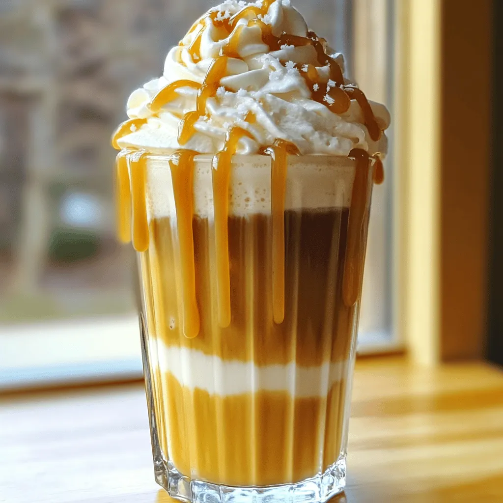 Salted Caramel Cold Brew Frappe Delightful Treat