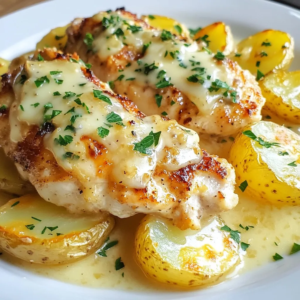 Garlic Parmesan Crockpot Chicken and Potatoes Delight