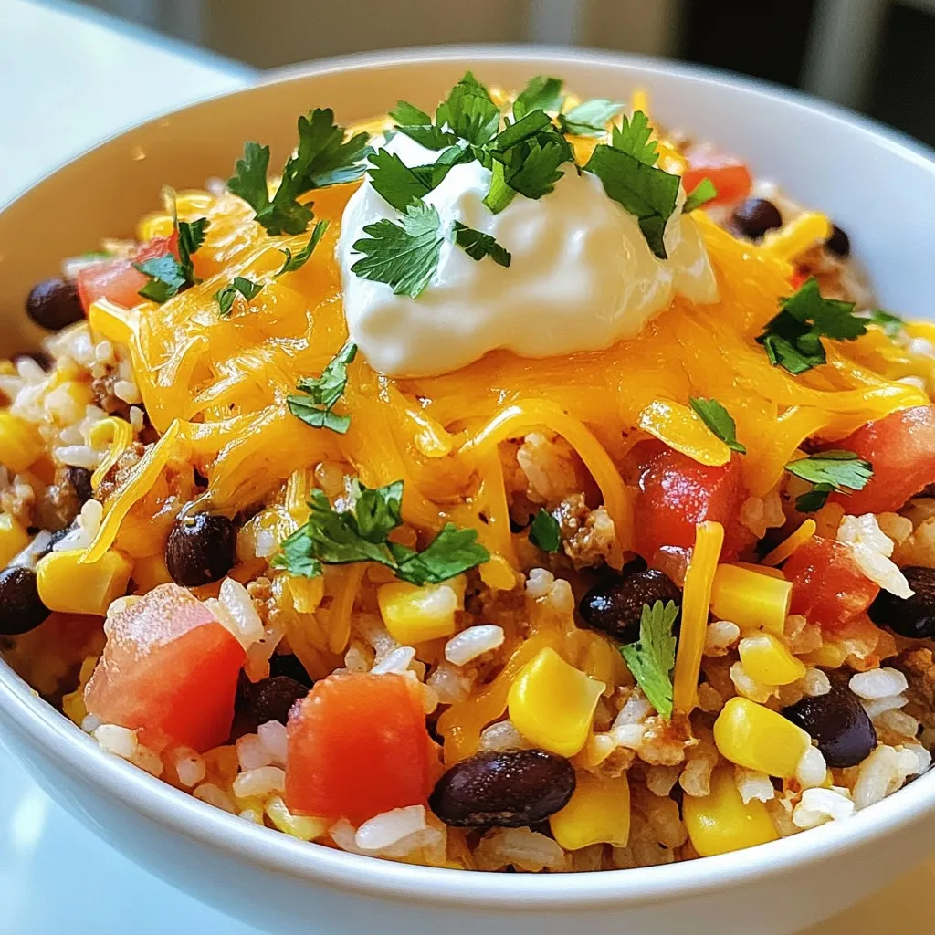 Cheesy Taco Rice Flavorful and Simple Weeknight Meal