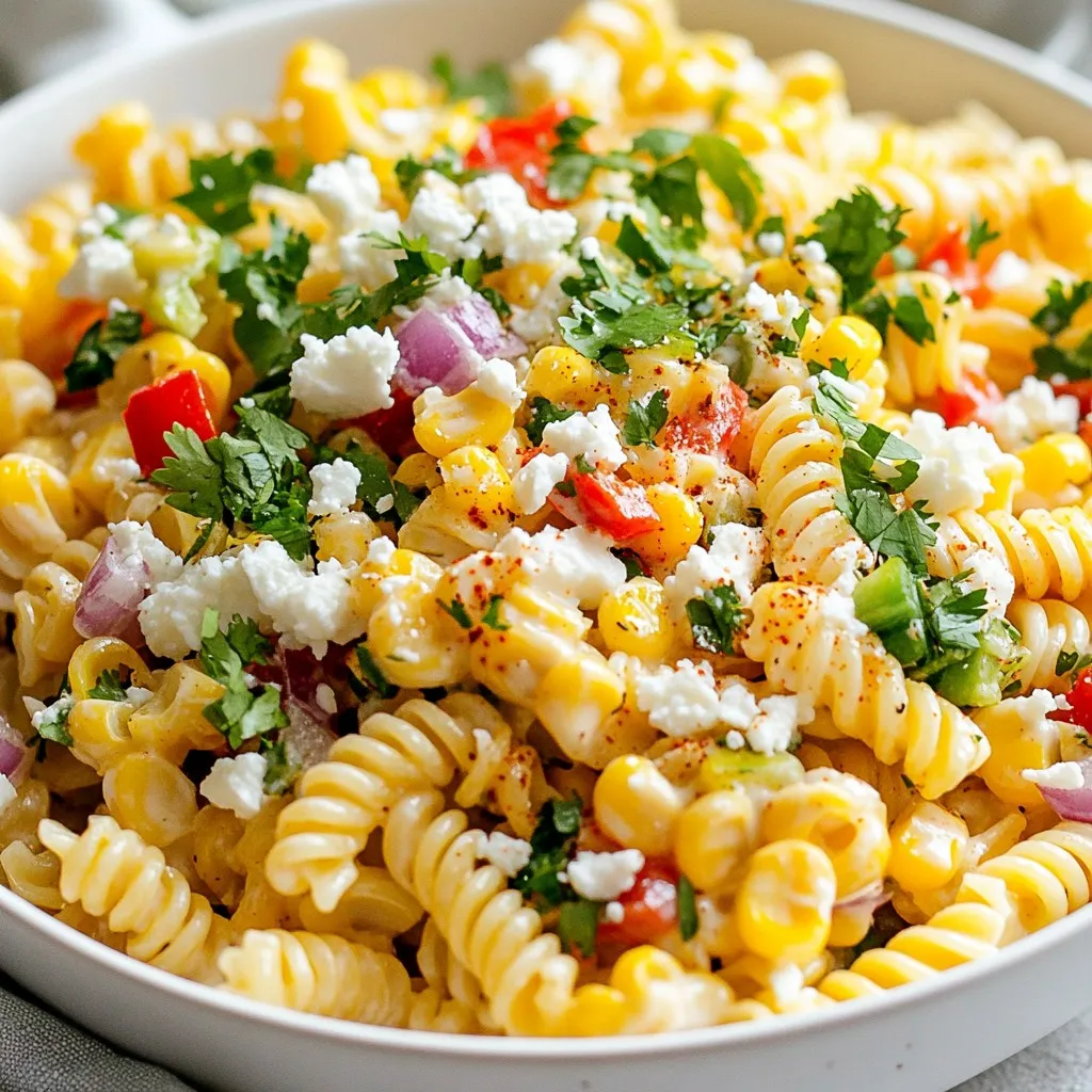 Street Corn Pasta Salad Flavorful and Fresh Dish
