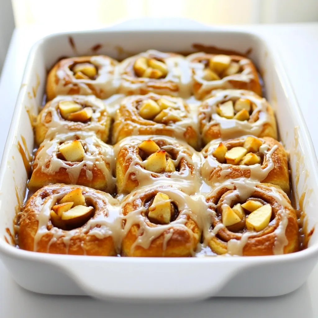 Caramel Apple Cinnamon Roll Bake Irresistible Treat