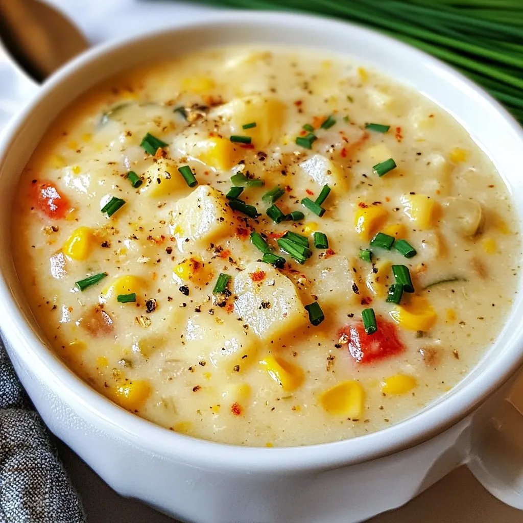 Corn Chowder Comforting and Creamy Recipe Delight