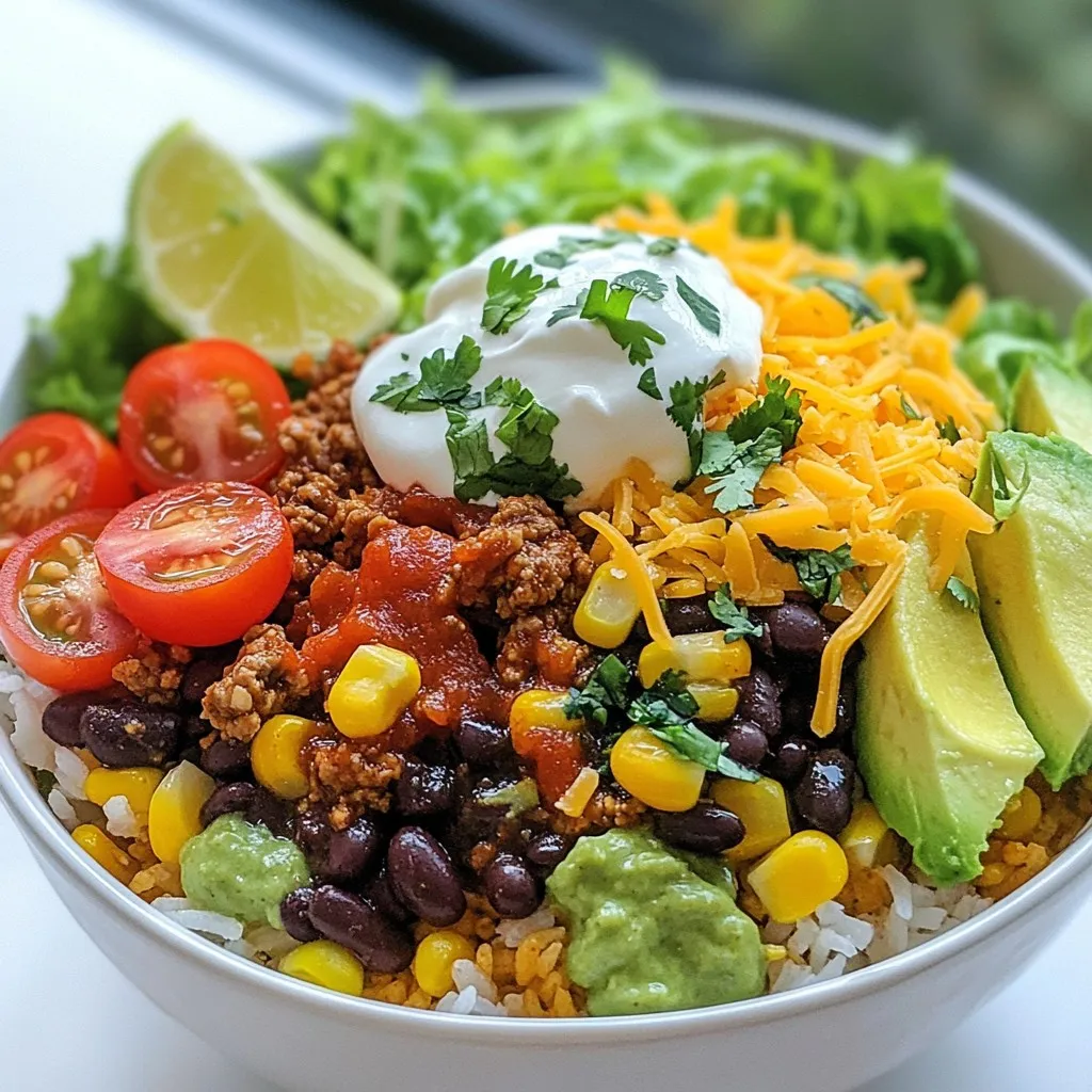 Taco Rice Bowl Flavorful Meal in Minutes