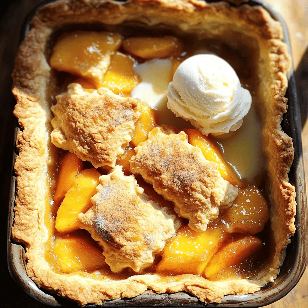 Triple Crust Peach Cobbler Simple and Delicious Treat