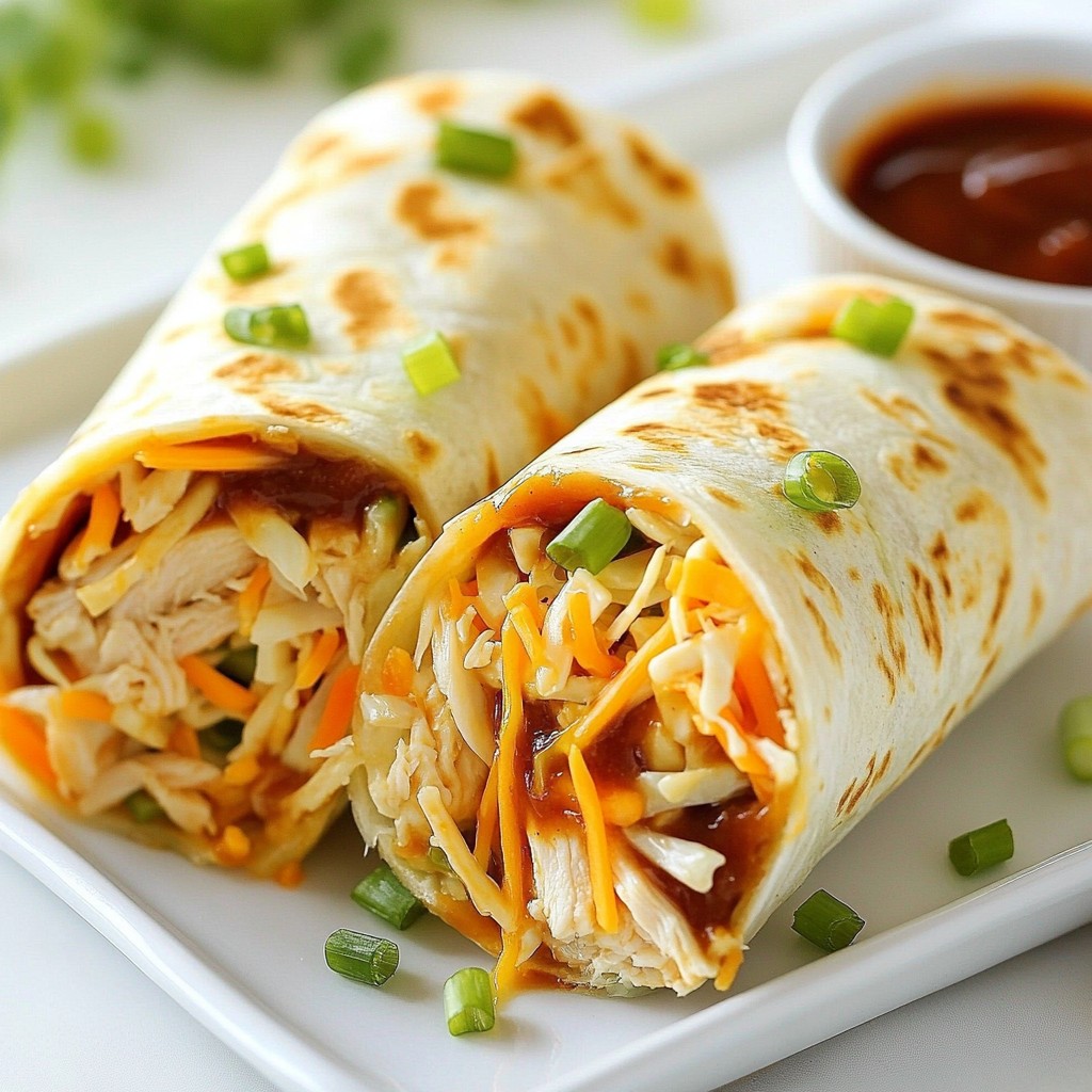 BBQ Chicken Coleslaw Wraps Flavorful and Simple Meal