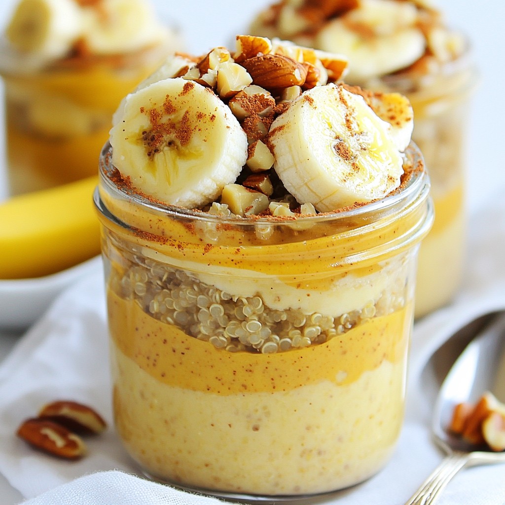 Overnight Breakfast Almond Butter and Banana Quinoa Recipe
