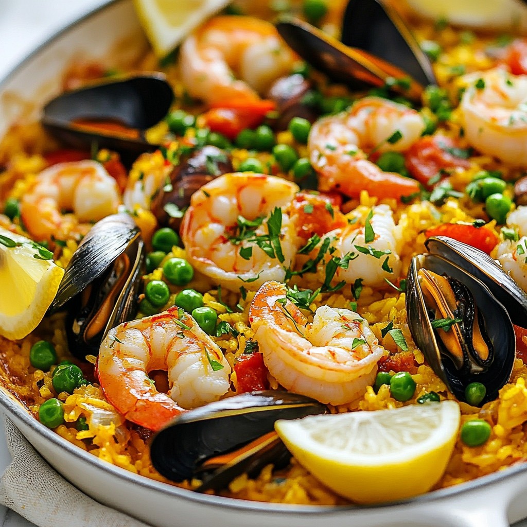 Spanish Seafood Paella Flavorful and Easy Recipe