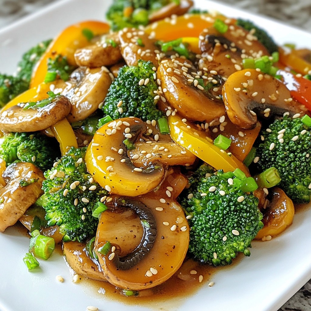 Broccoli Mushroom Stir Fry Tasty and Healthy Recipe