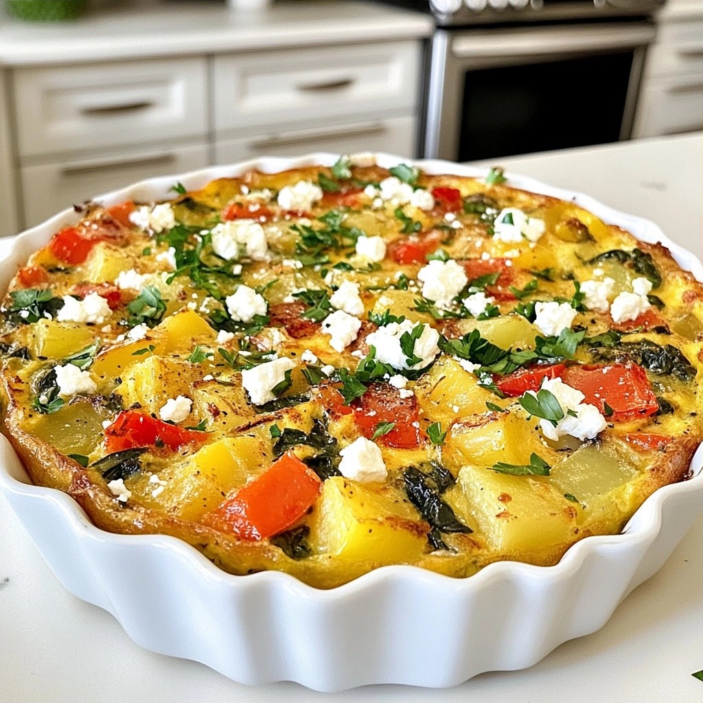 Savory Brunch Potato and Pepper Frittata Delight
