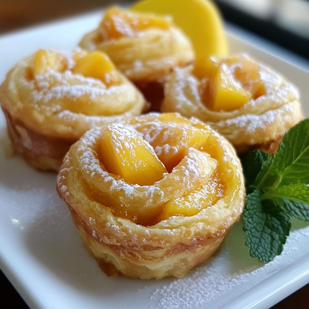 Peach Pie Cruffins Delightful and Easy Recipe
