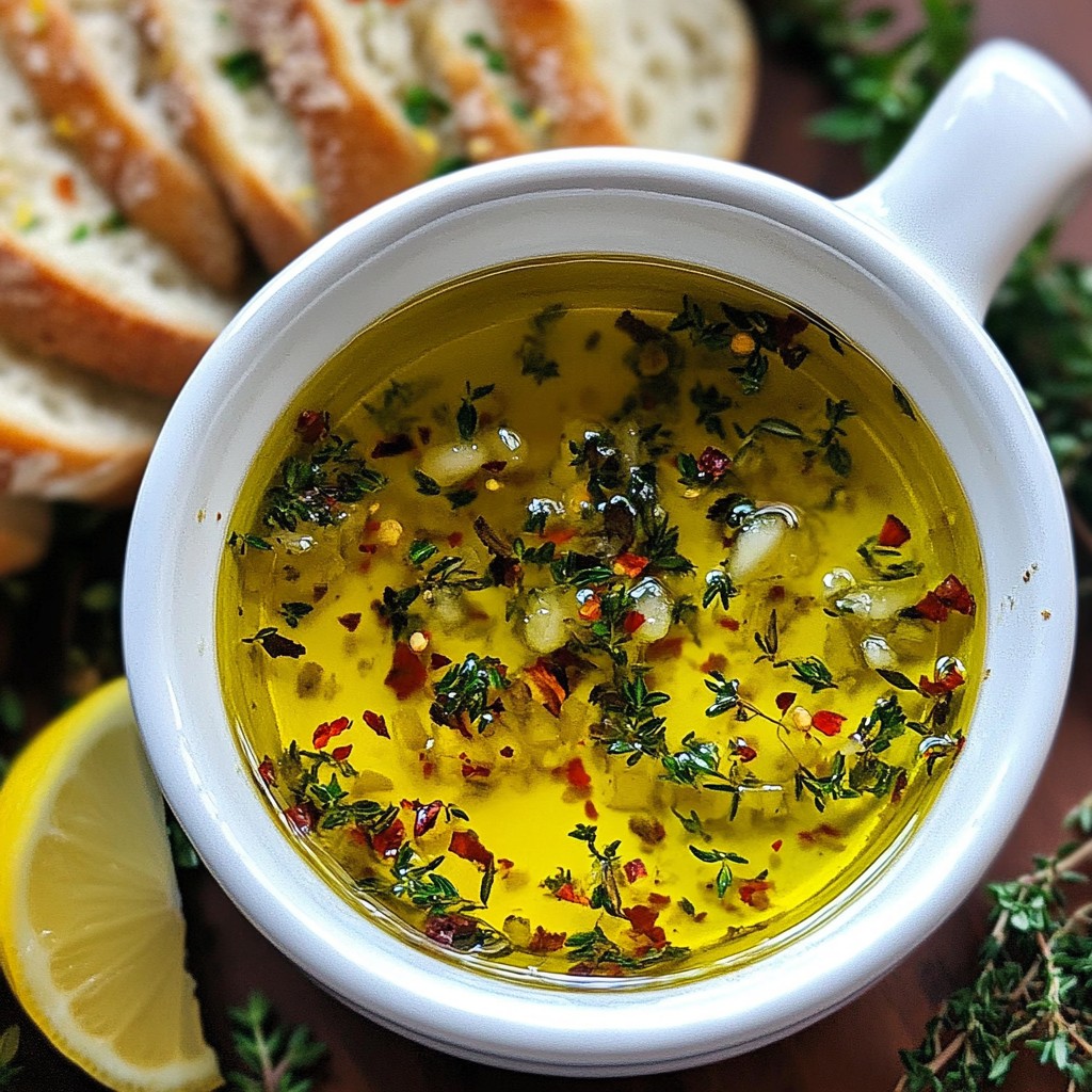 Bread Dipping Oil Flavorful and Easy Recipe Guide