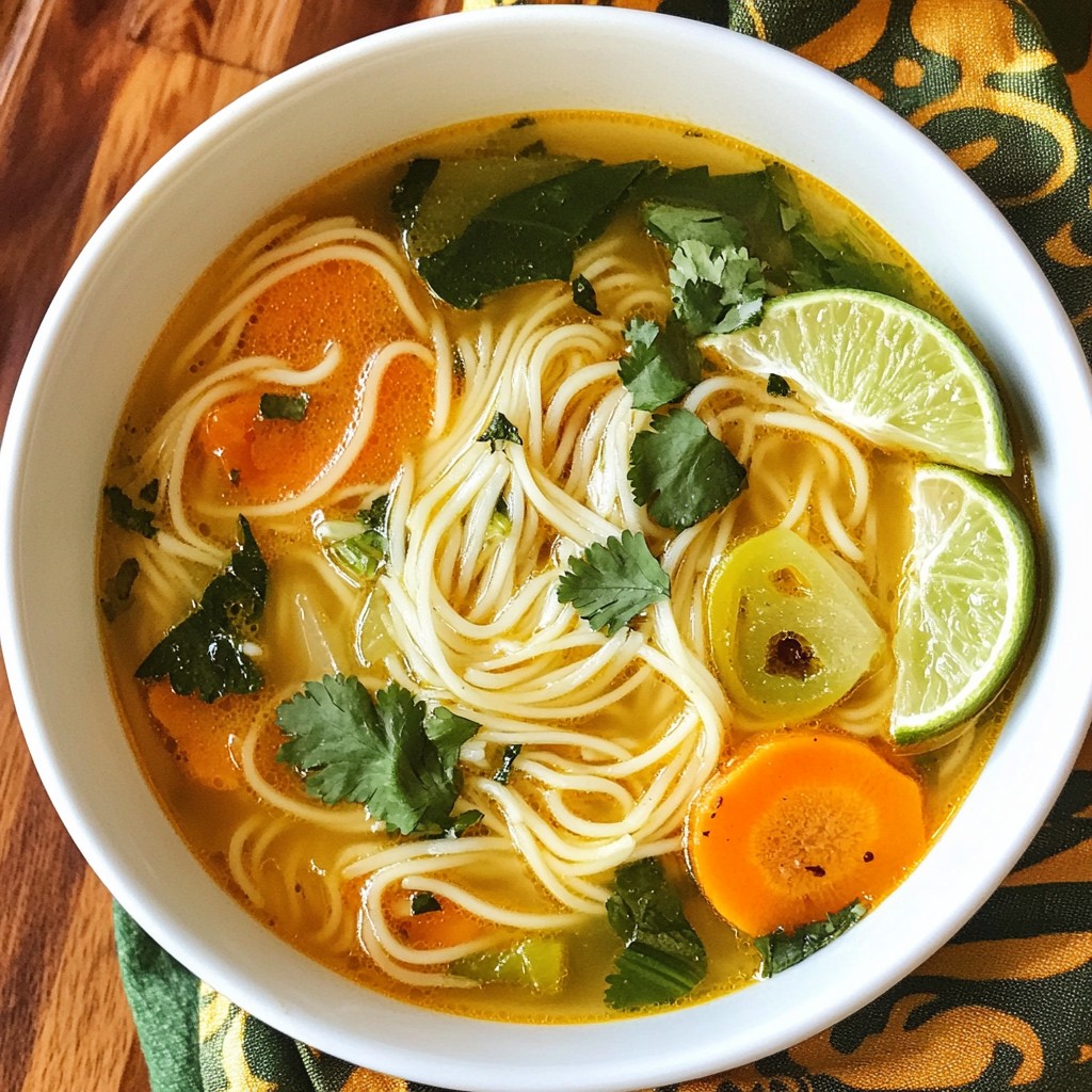 Healing Ginger Garlic Rice Noodle Broth Recipe Guide