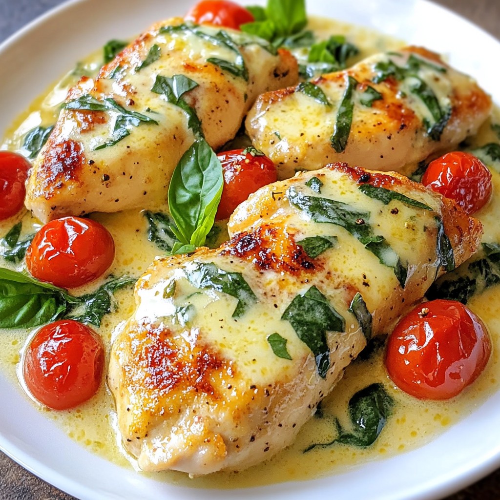 Creamy Garlic Tuscan Chicken Flavorful Dinner Recipe