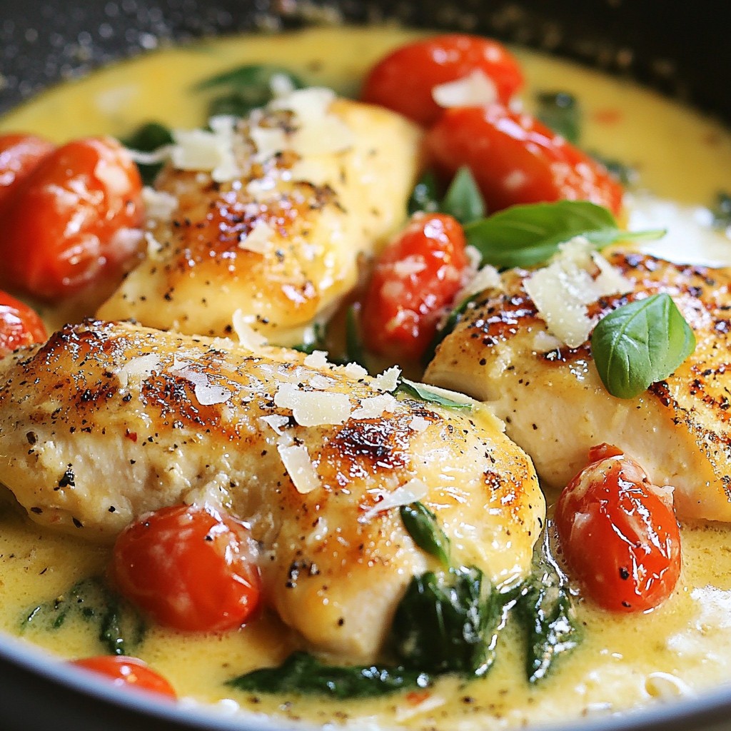 Creamy Garlic Tuscan Chicken Flavorful Dinner Delight