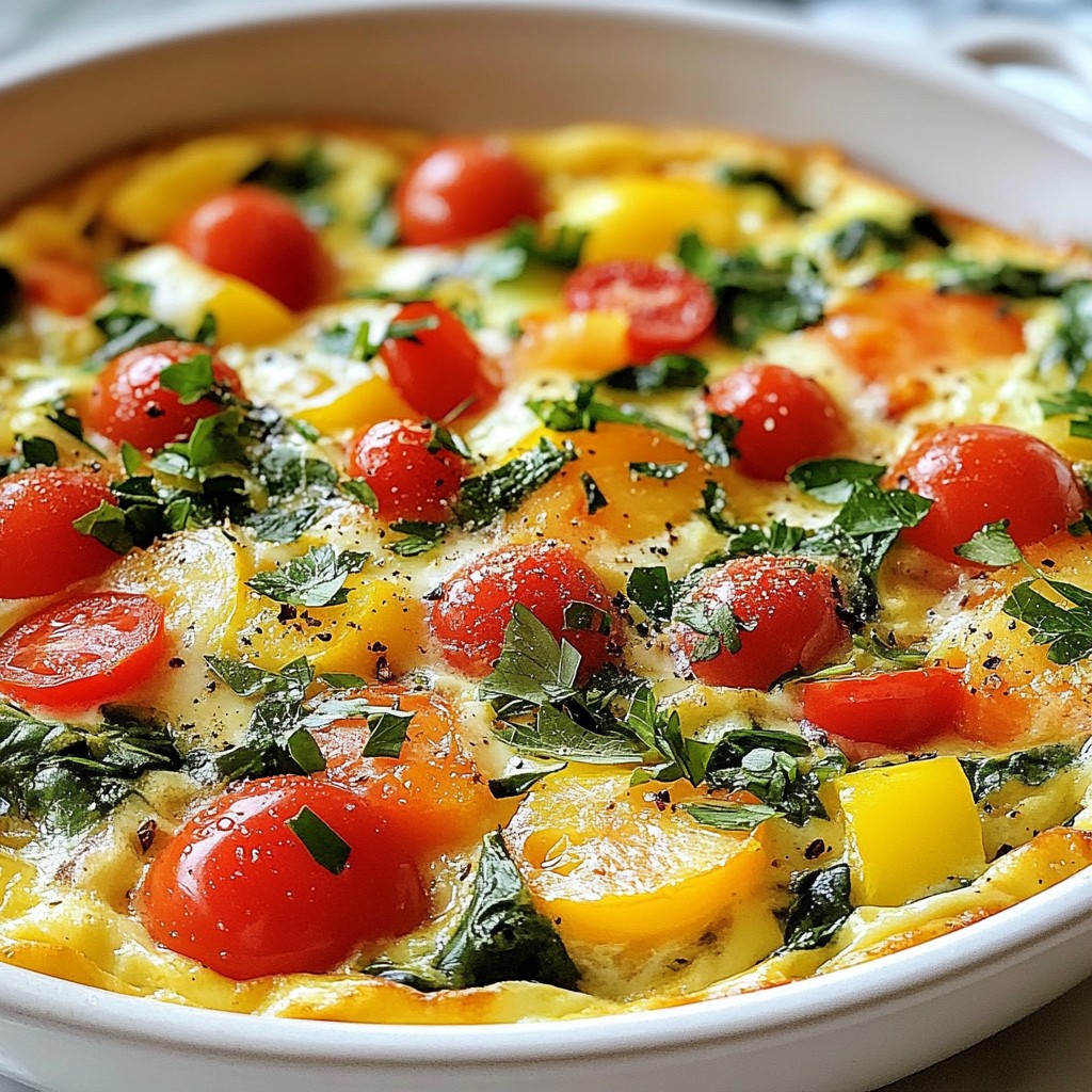Savory Brunch Herb and Cheese Frittata Recipe
