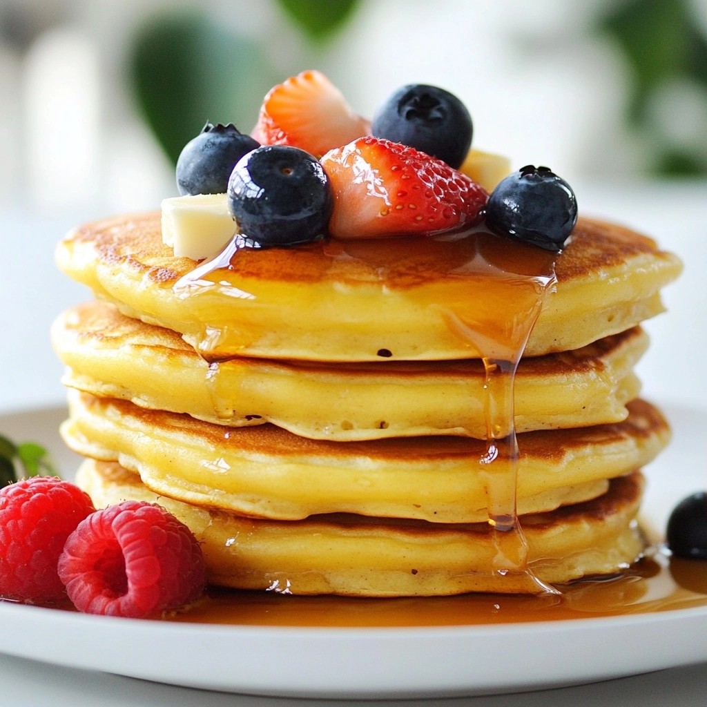 Fluffy Morning Banana Berry Pancakes Delight Recipe