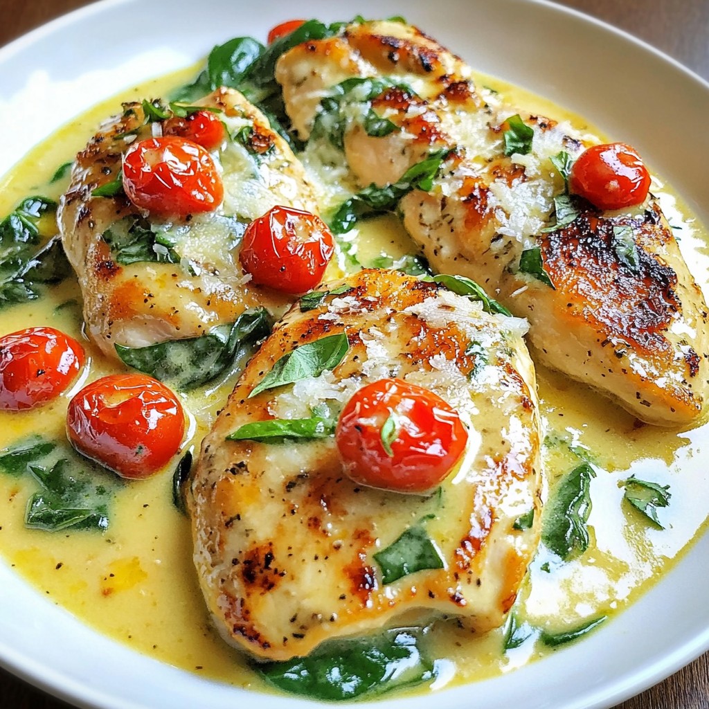 Creamy Garlic Tuscan Chicken Flavorful Dinner Recipe