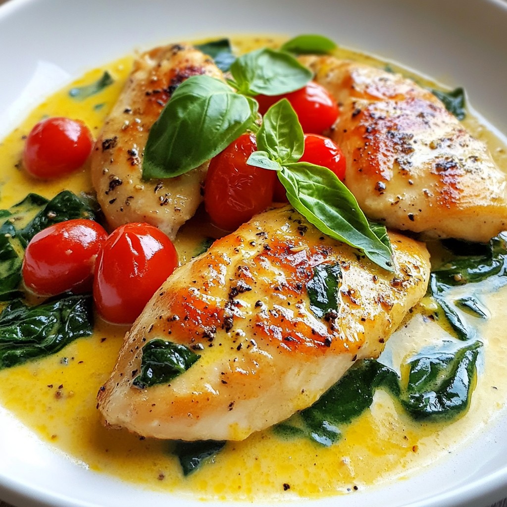 Creamy Garlic Tuscan Chicken Simple and Flavorful Dish