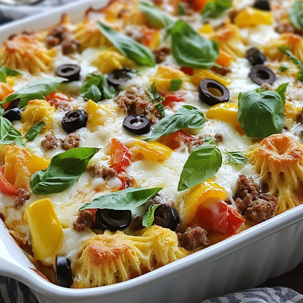 Chopped Biscuit Pizza Casserole Savory and Simple Meal