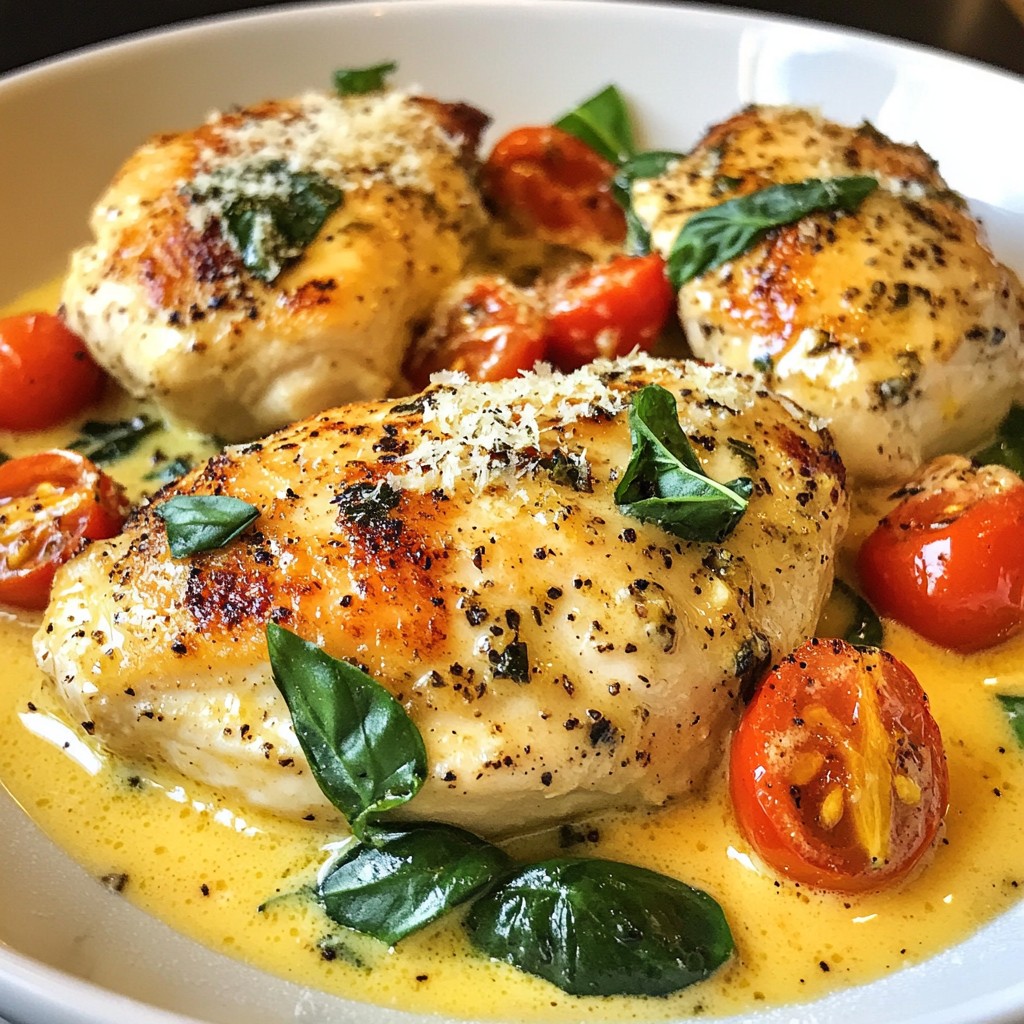 Creamy Garlic Tuscan Chicken Luscious Dinner Delight
