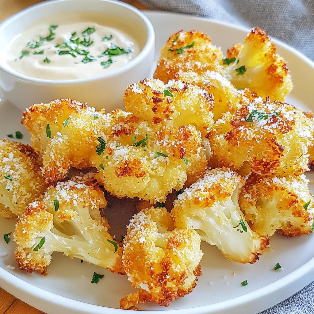 Crispy Roasted Cauliflower Bites Easy Flavorful Snack