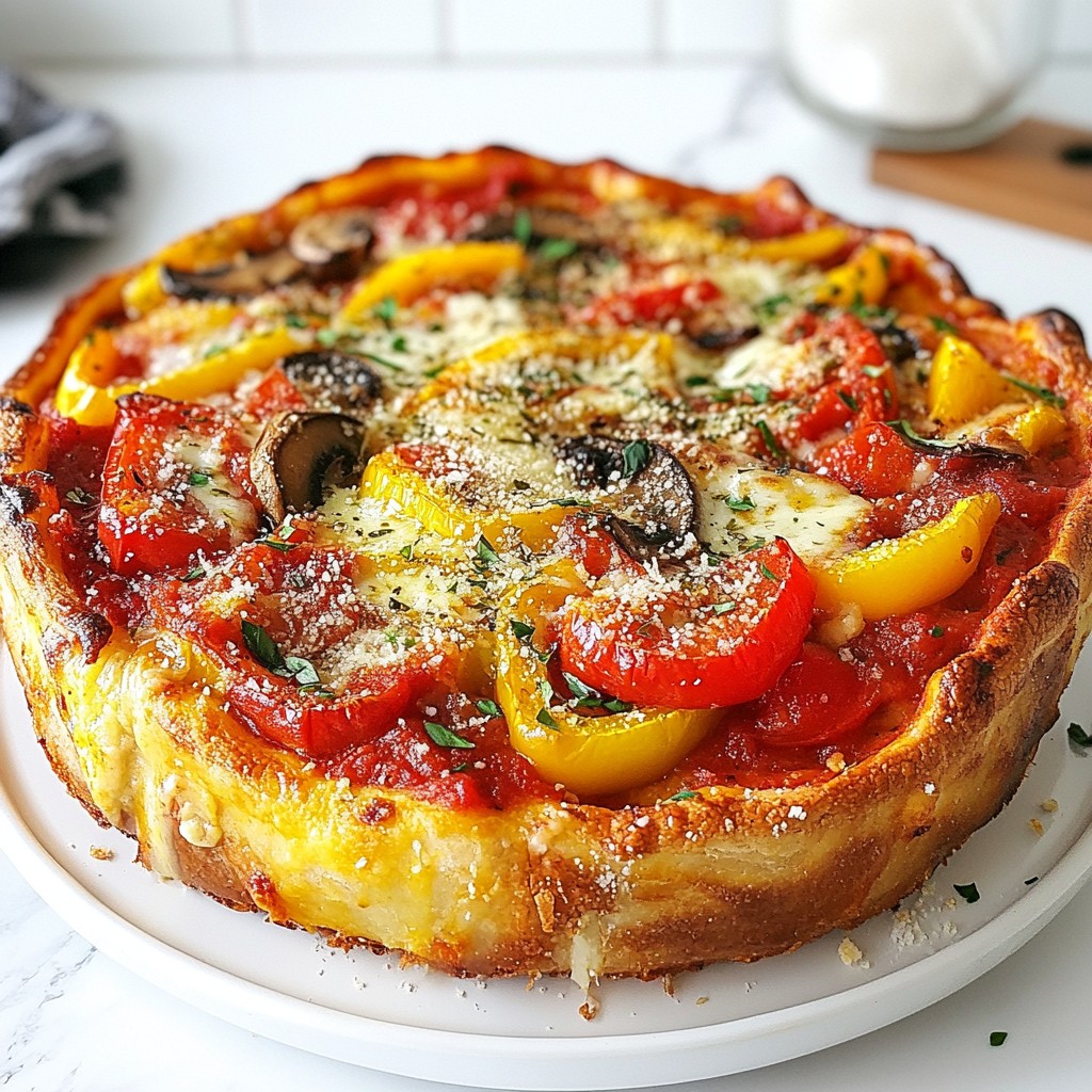 Deep-Dish Pizza Pie Hearty and Flavorful Recipe