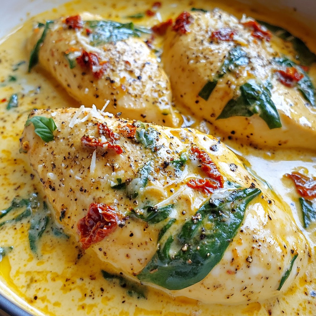 Creamy Garlic Tuscan Chicken Irresistible Flavor Dish