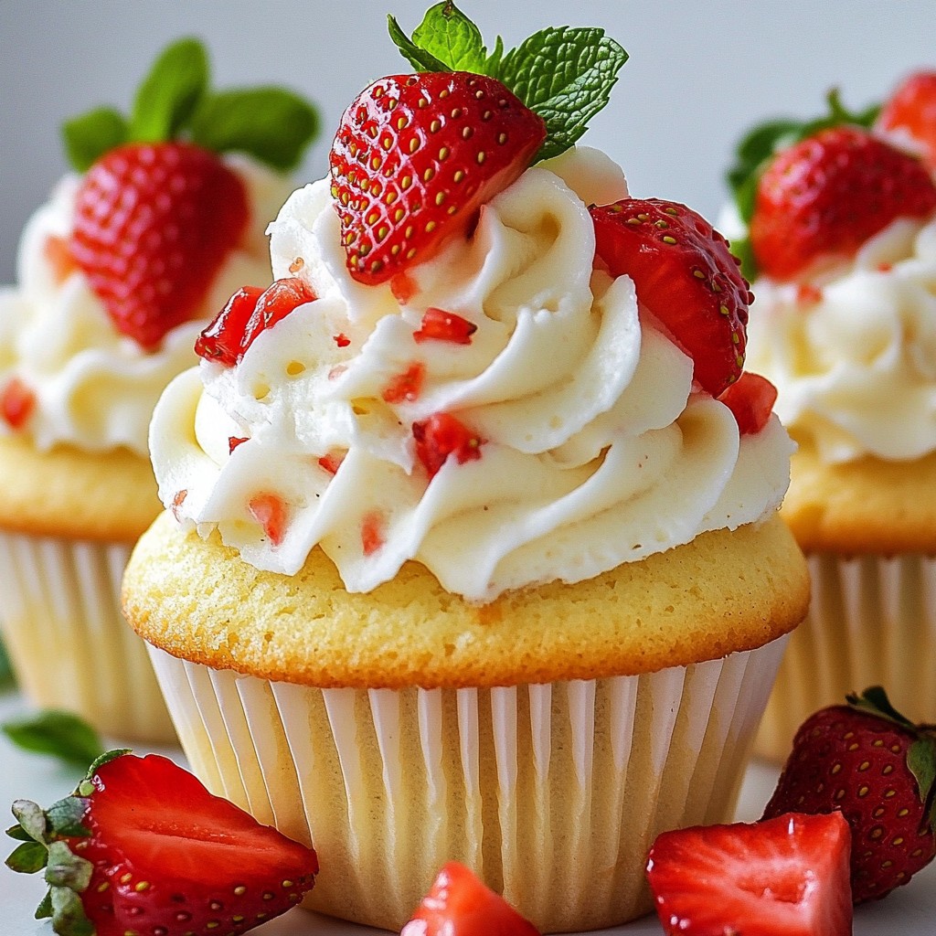 Classic Strawberry Shortcake Cupcakes Delightful Treat