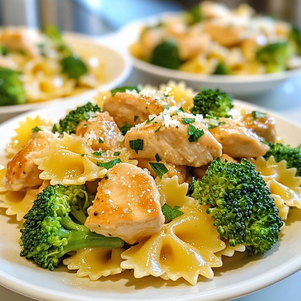 Cowboy Butter Lemon Bowtie Chicken & Broccoli Delight