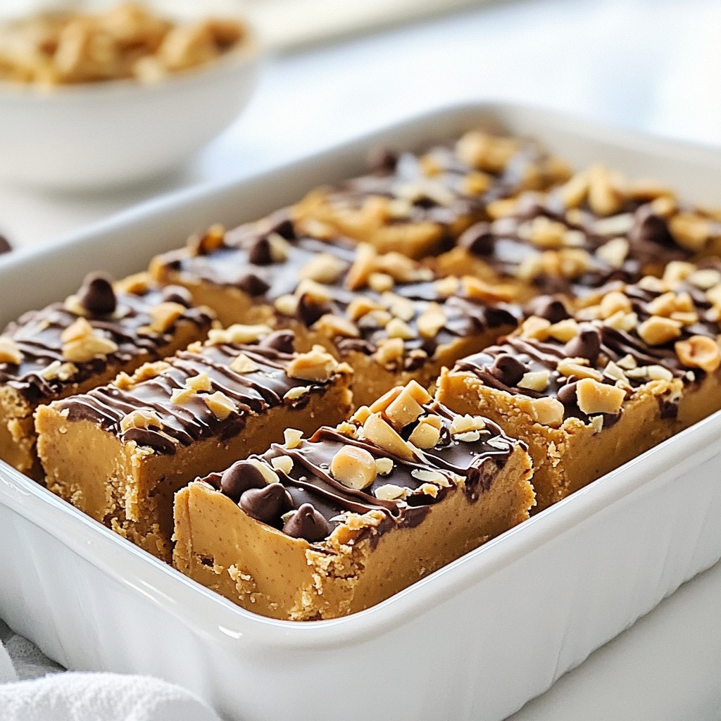No-Bake Peanut Butter Bars Easy and Quick Recipe