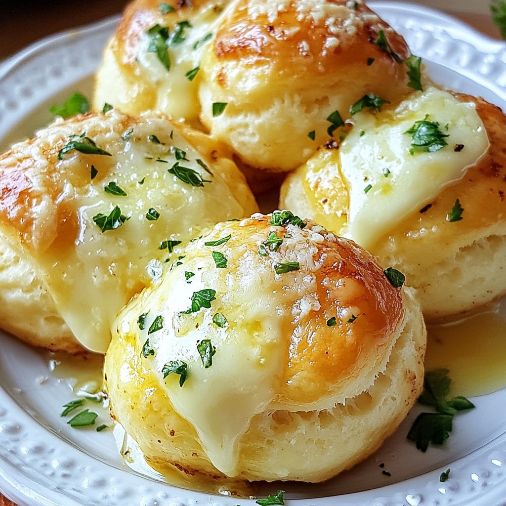 Garlic Parmesan Burger Bombs Flavor-Packed Delight