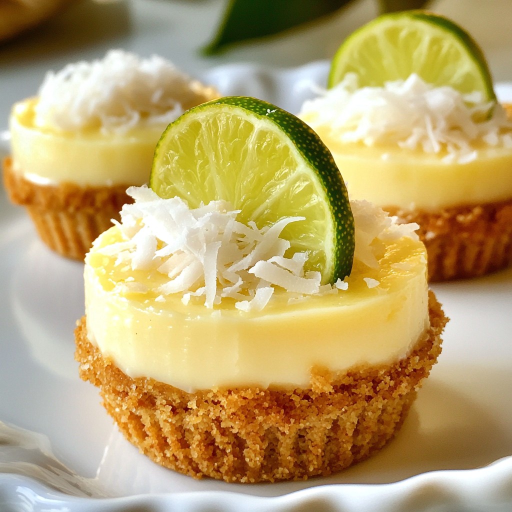 Mini Coconut Lime Cheesecakes Irresistible Treats