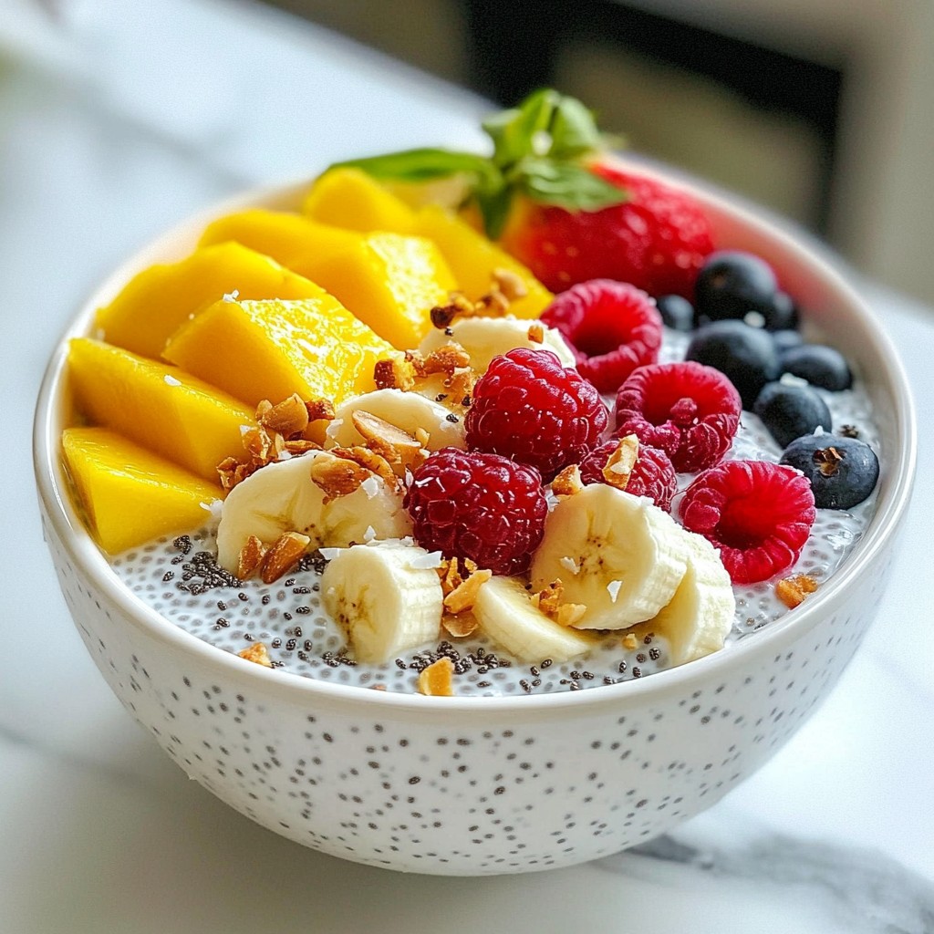 Overnight Breakfast Coconut Chia Seed Pudding Delight