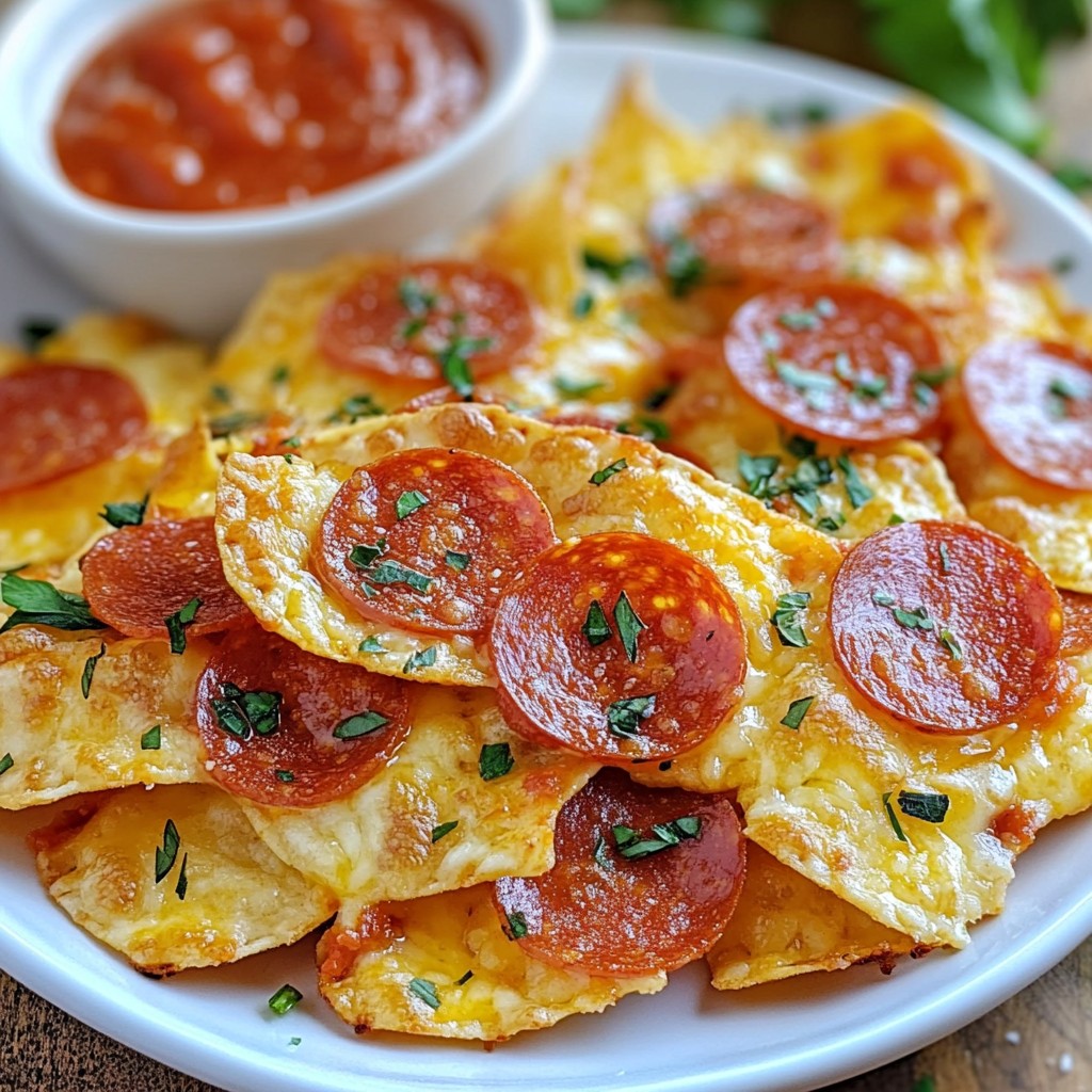 Pepperoni Cheese Crisps Savory and Crunchy Snack