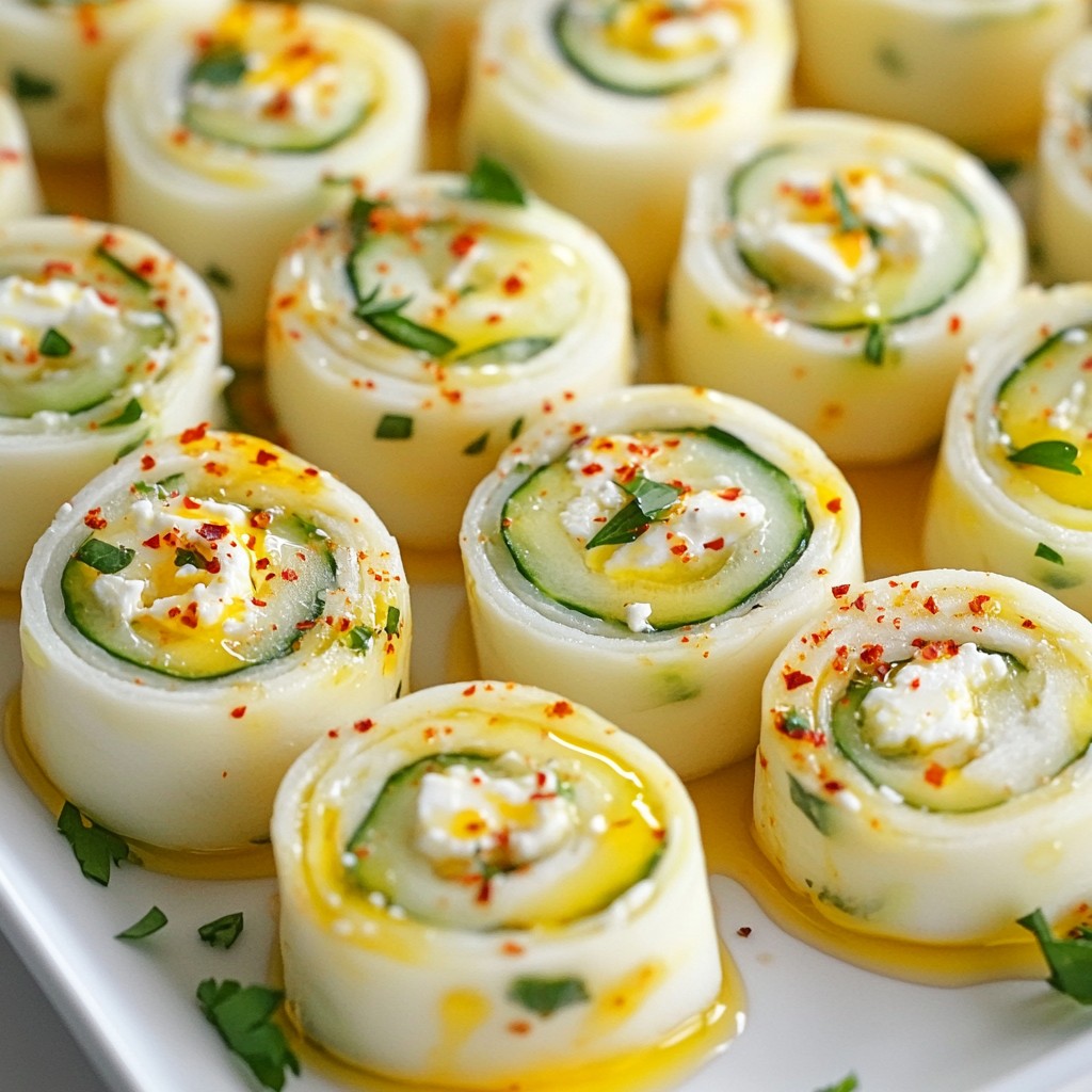 Spicy Chili Honey Feta Rolls Flavorful Snack Delight