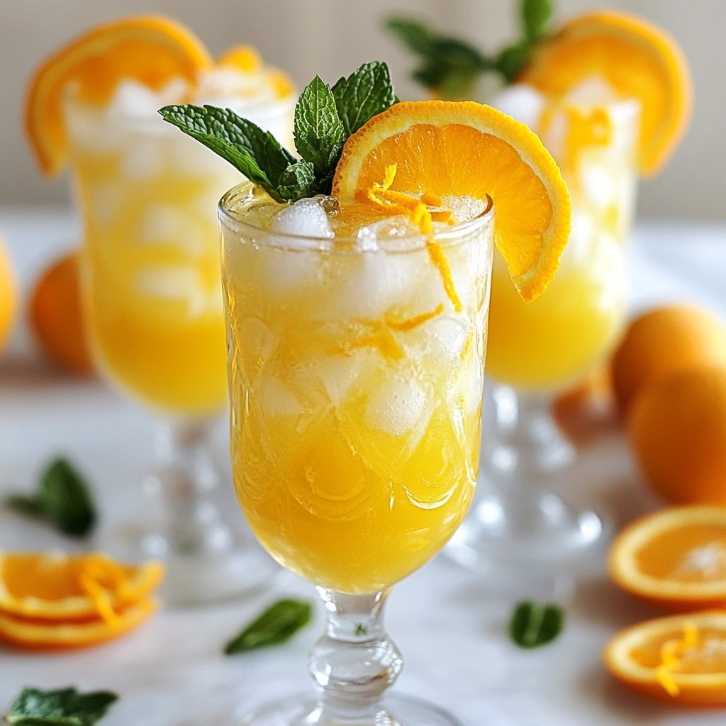 Sparkling Orange Prosecco Spritz Refreshing Treat