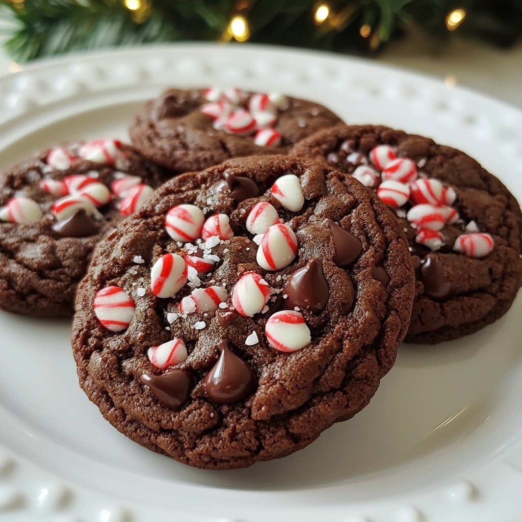 Minute Double Chocolate Peppermint Cookies Recipe