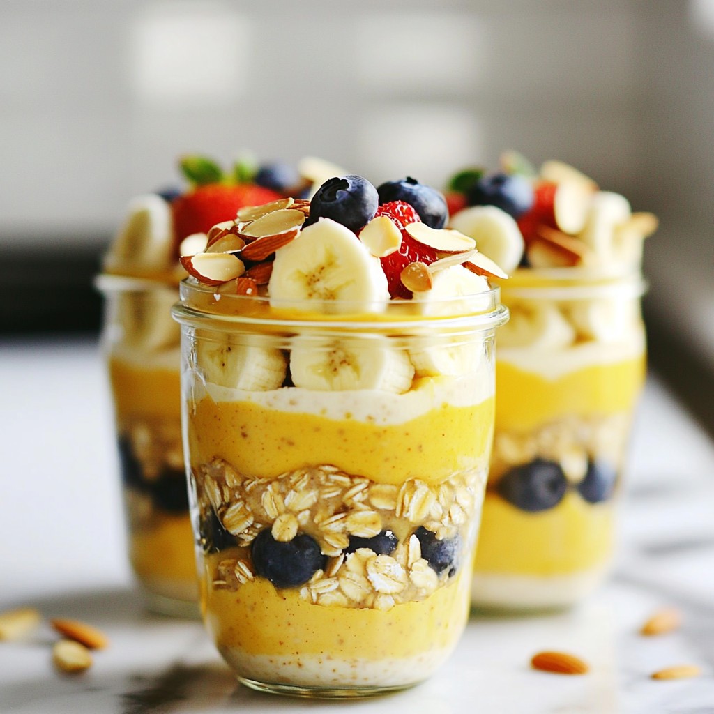 Overnight Breakfast Oats with Almond Butter Delight