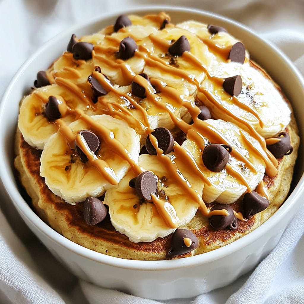Microwave Banana Protein Pancake Bowl Healthy Delight