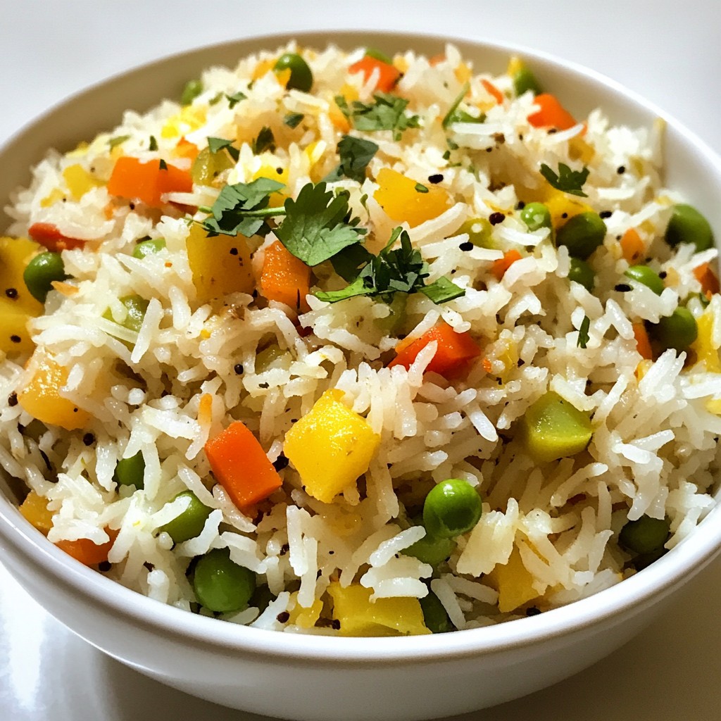 South Indian Vegetable Pulao Flavorful and Simple Recipe
