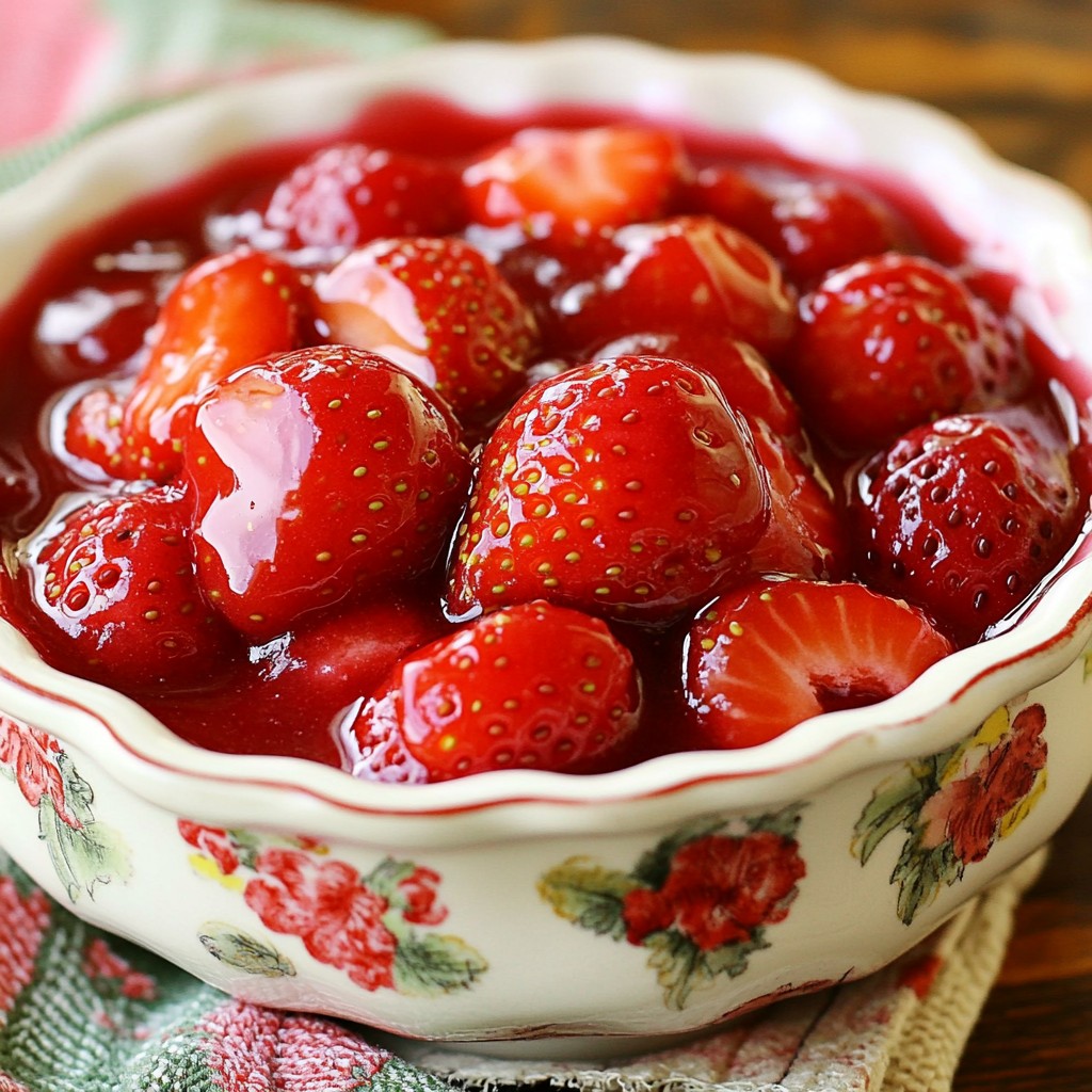 Homemade Strawberry Topping Sauce Fresh and Simple Recipe