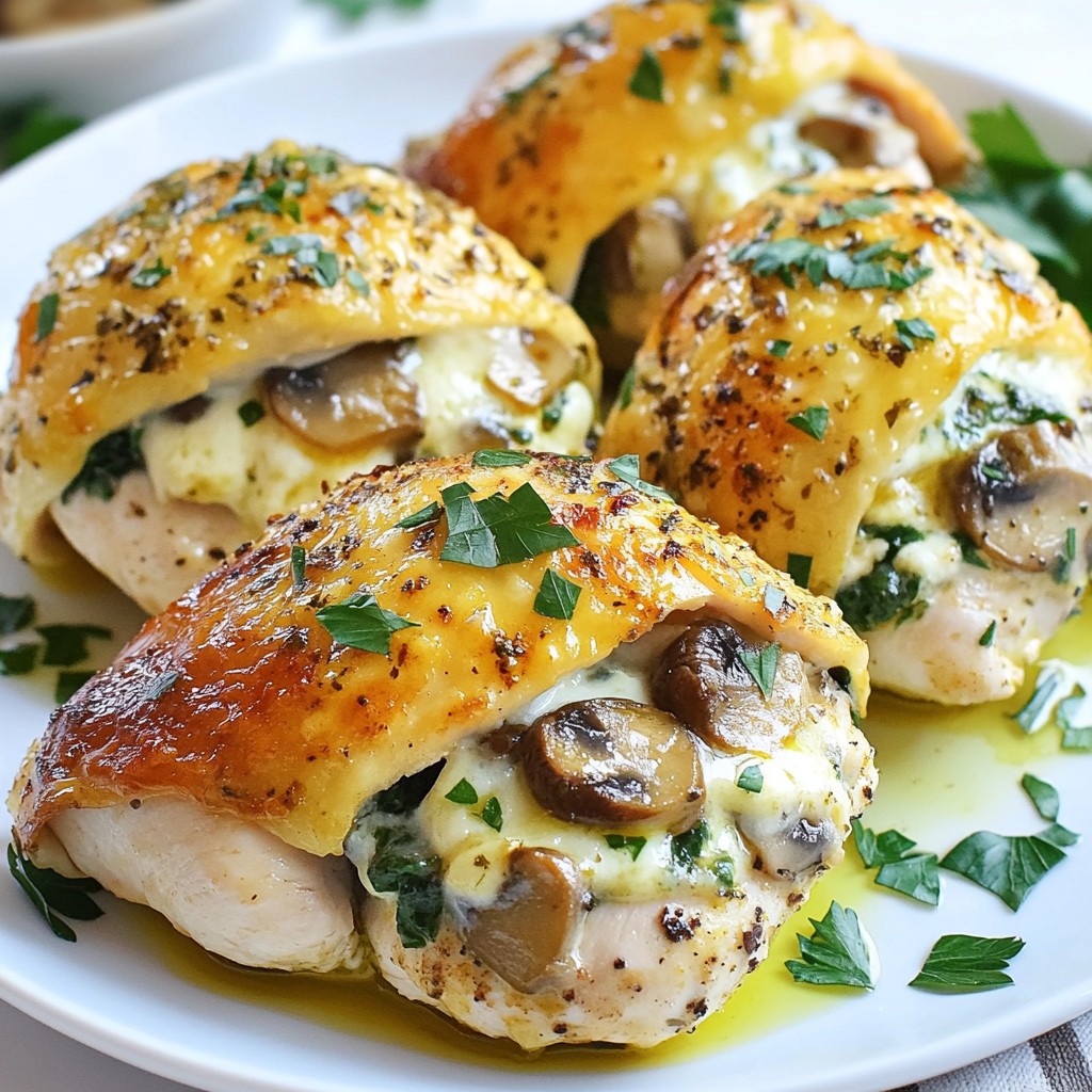 Savory Mushroom Stuffed Chicken Easy Weeknight Meal