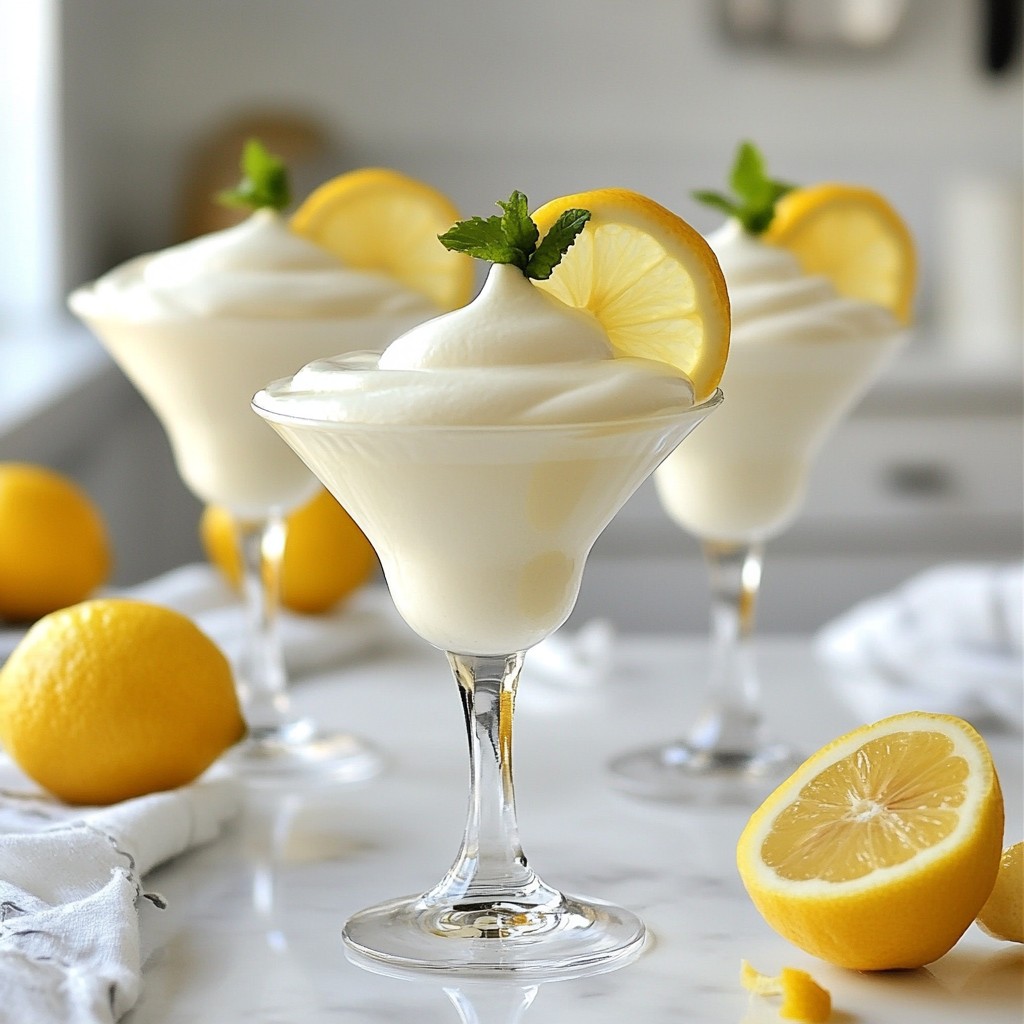 Zesty Italian Lemon Cream Martini Delightful Recipe