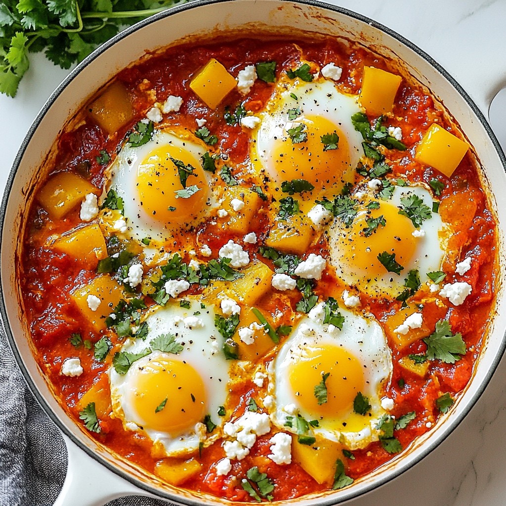 Spicy Breakfast Shakshuka with Bell Peppers Delight