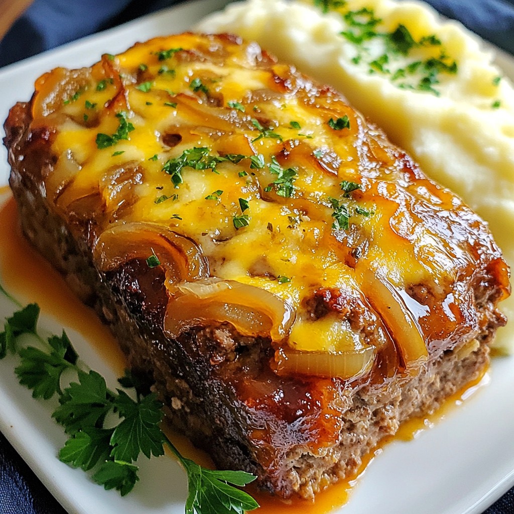 French Onion Meatloaf Hearty and Flavorful Dish