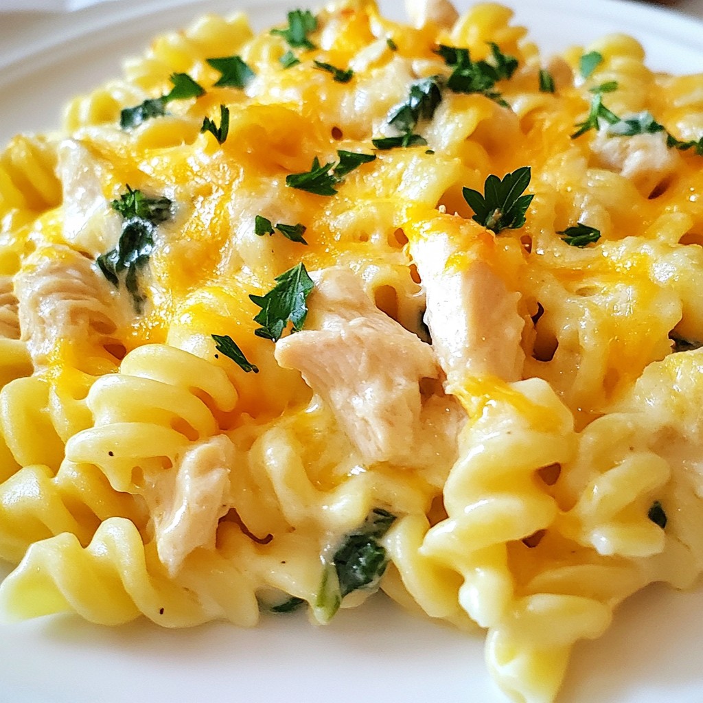 Easy Chicken Alfredo Bake Simple and Comforting Dish