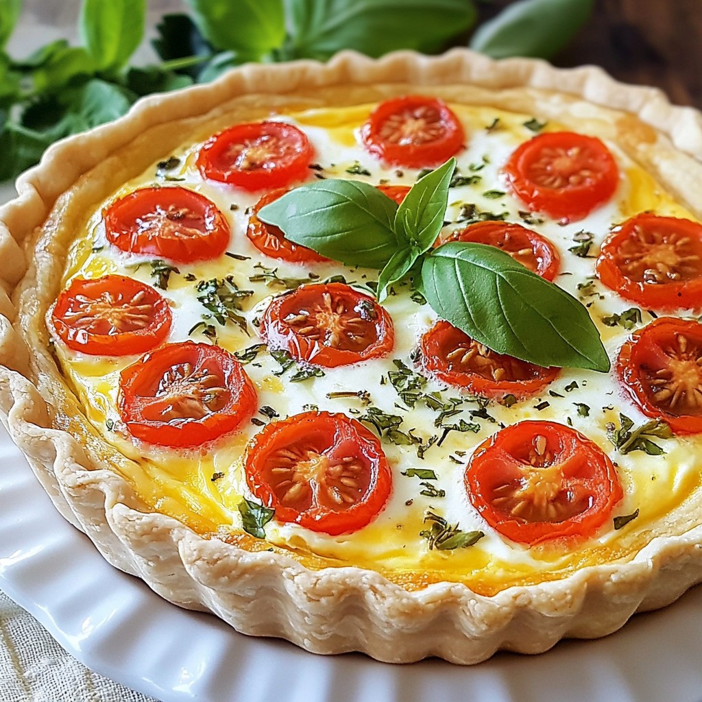 Savory Brunch Herb and Tomato Quiche Delight